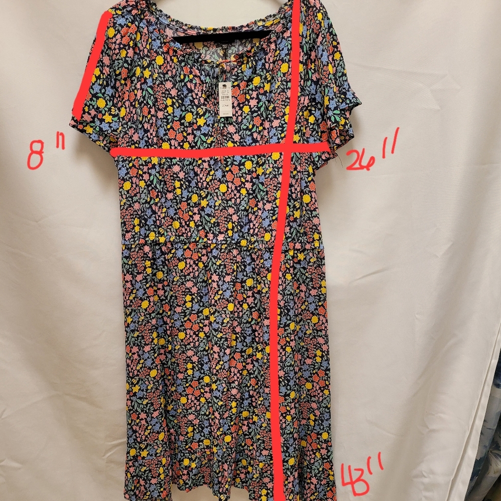 NWT Talbots Womens Floral Dress size 20WP Plus Petite - Picture 3 of 10